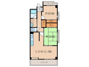 ウーリィパレス第二大森の物件間取画像